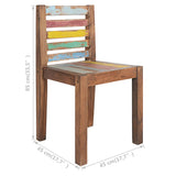 Dining Chairs 6 pcs Solid Reclaimed Wood - Low Angle