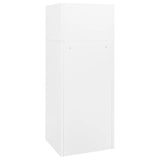 Saddle Cabinet White 53x53x140 cm Steel - Top-Down View