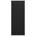 Saddle Cabinet Black 53x53x140 cm Steel
