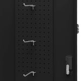 Saddle Cabinet Black 53x53x140 cm Steel - Close-Up Angle