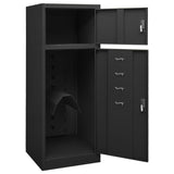 Saddle Cabinet Anthracite 53x53x140 cm Steel - 45-Degree Angle