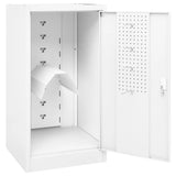 Saddle Cabinet White 53x53x105 cm Steel - 45-Degree Angle