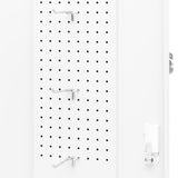 Saddle Cabinet White 53x53x105 cm Steel