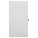 Saddle Cabinet Light Grey 53x53x105 cm Steel - Side View