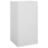 Saddle Cabinet Light Grey 53x53x105 cm Steel - Top-Down View