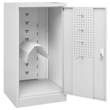 Saddle Cabinet Light Grey 53x53x105 cm Steel - 45-Degree Angle