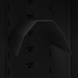 Saddle Cabinet Black 53x53x105 cm Steel - Rear View