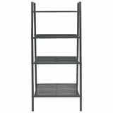 Ladder Bookcase 4 Tiers Metal Anthracite