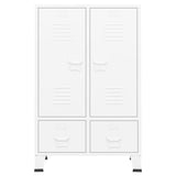 Industrial Wardrobe White 67x35x107 cm Steel