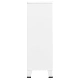 Industrial Wardrobe White 67x35x107 cm Steel