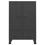 Industrial Wardrobe Anthracite 67x35x107 cm Steel