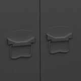 Industrial Wardrobe Black 90x50x180 cm Metal - Extra Image