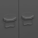 Industrial Wardrobe Anthracite 90x50x180 cm Metal