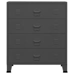 Industrial Drawer Cabinet Anthracite 78x40x93 cm Metal