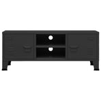 Industrial TV Cabinet Black 105x35x42 cm Metal