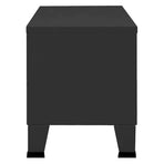 Industrial TV Cabinet Black 105x35x42 cm Metal