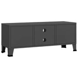 Industrial TV Cabinet Anthracite 105x35x42 cm Metal - 45-Degree Angle