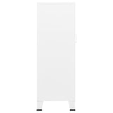 Industrial Storage Chest White 70x40x115 cm Metal