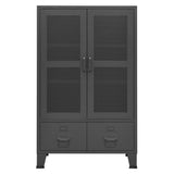 Industrial Storage Chest Anthracite 70x40x115 cm Metal