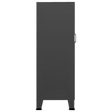Industrial Storage Chest Anthracite 70x40x115 cm Metal - Top-Down View