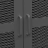 Industrial Storage Chest Anthracite 70x40x115 cm Metal