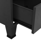 Industrial Storage Chest Anthracite 70x40x115 cm Metal - Low Angle