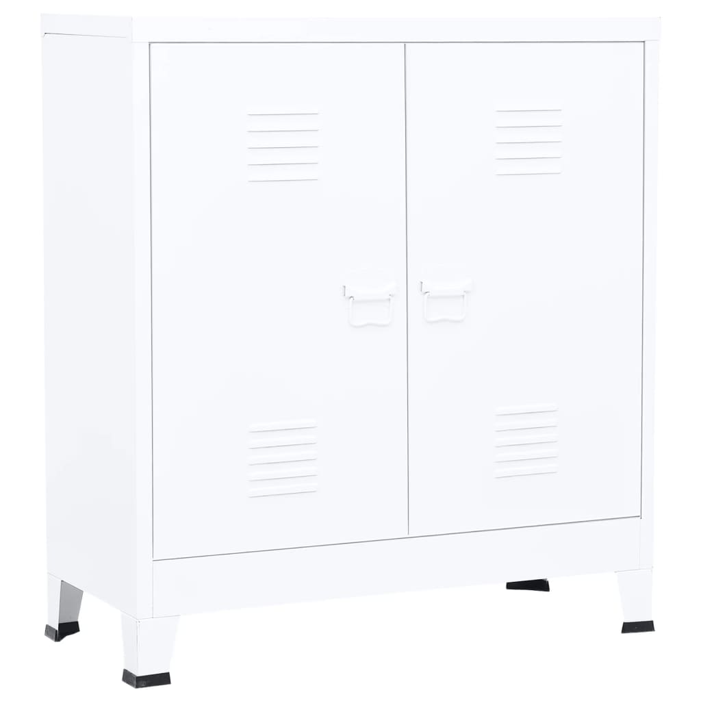 Industrial Storage Chest White 90x40x100 cm Steel