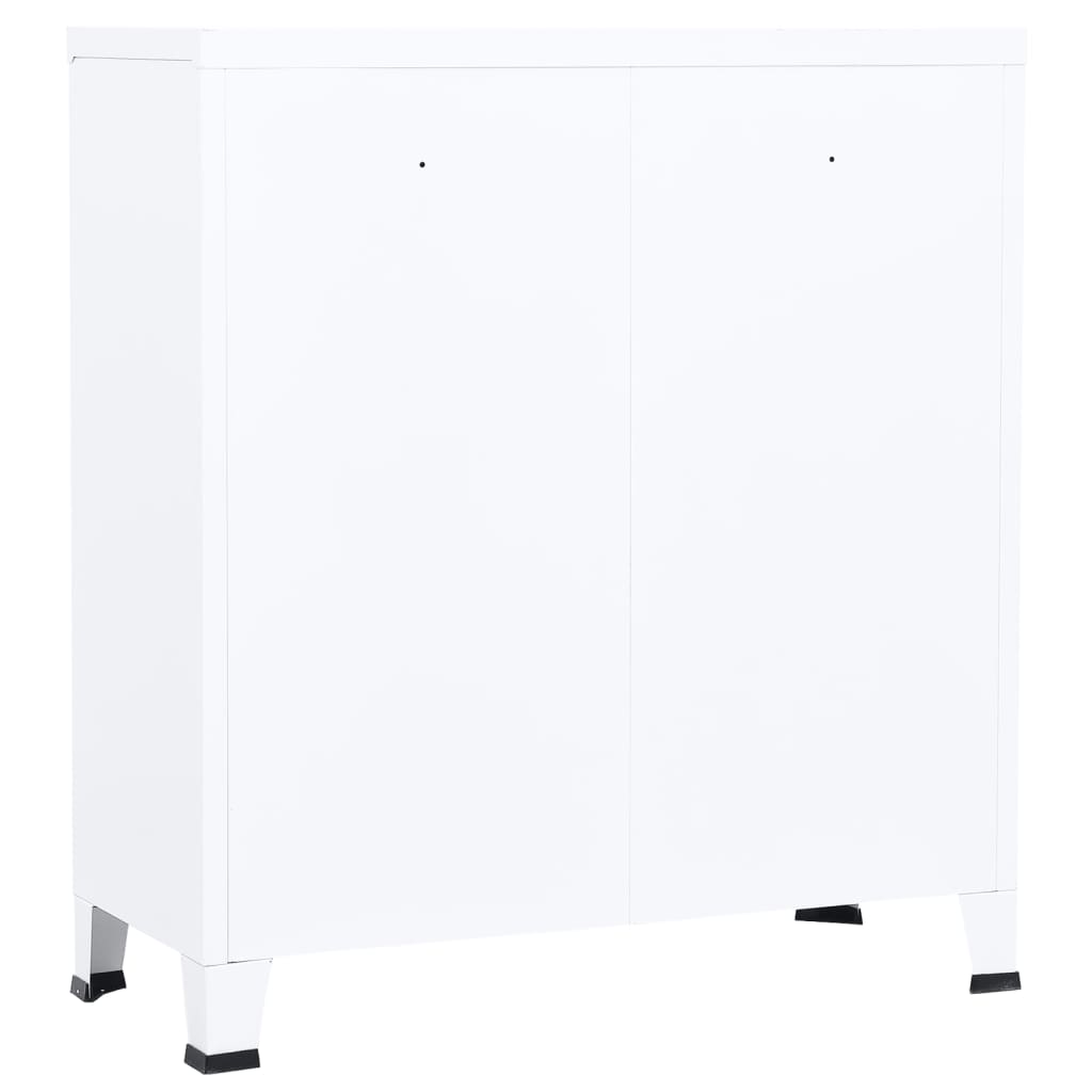 Industrial Storage Chest White 90x40x100 cm Steel