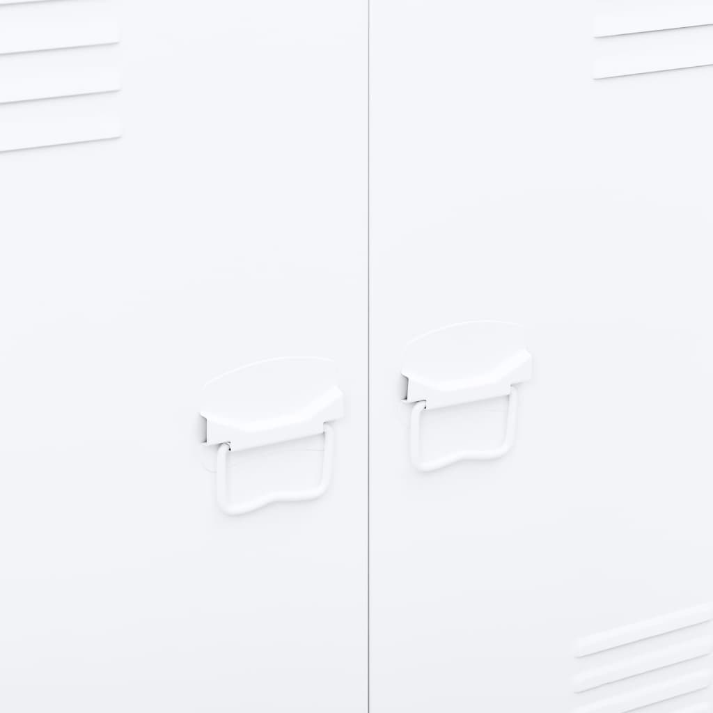 Industrial Storage Chest White 90x40x100 cm Steel