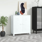 Industrial Storage Chest White 90x40x100 cm Steel