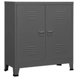 Industrial Storage Chest Anthracite 90x40x100 cm Steel - Front View
