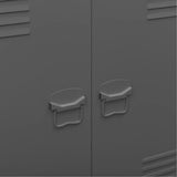 Industrial Storage Chest Anthracite 90x40x100 cm Steel - Close-Up Angle