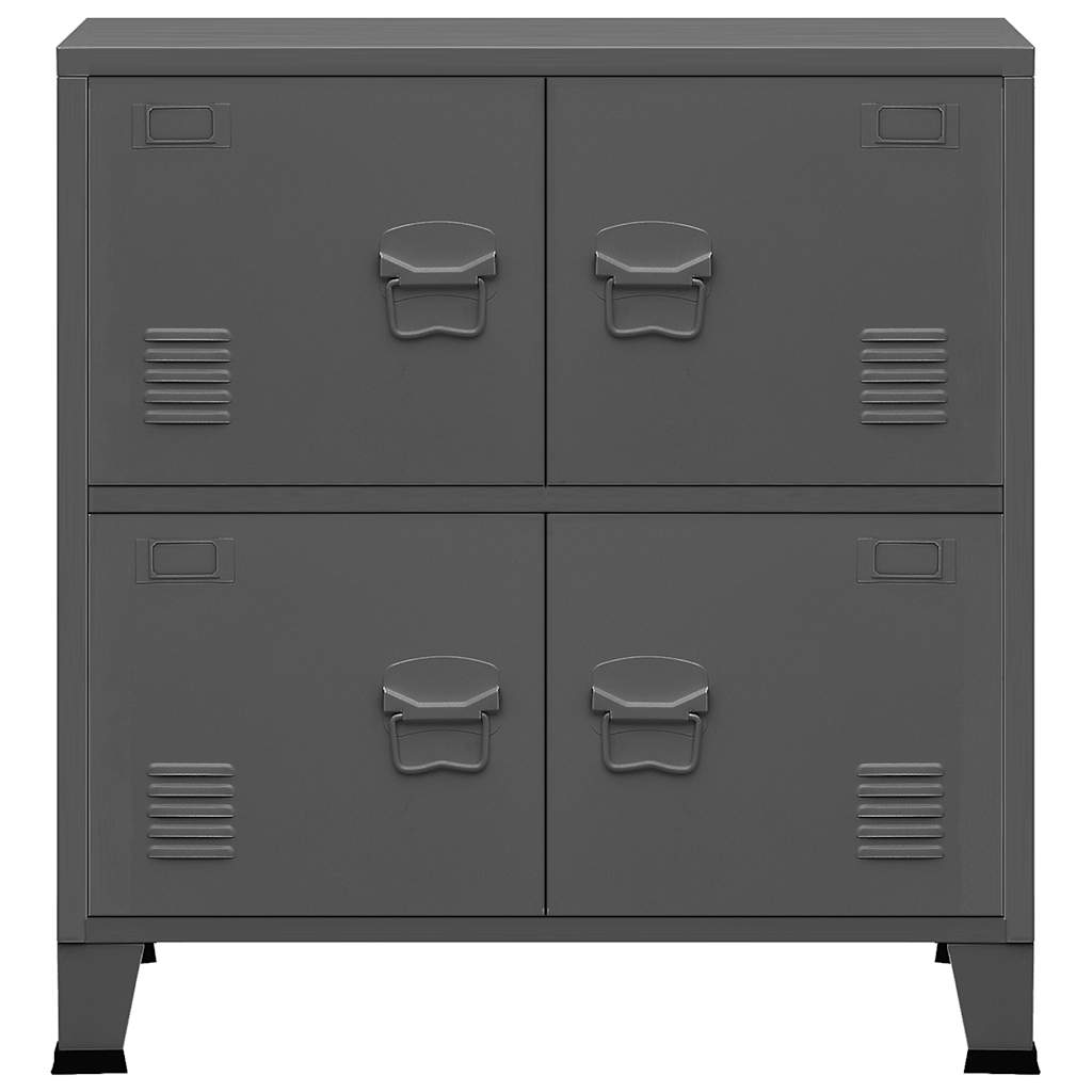Industrial Storage Chest Anthracite 75x40x80 cm Steel