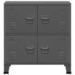 Industrial Storage Chest Anthracite 75x40x80 cm Steel