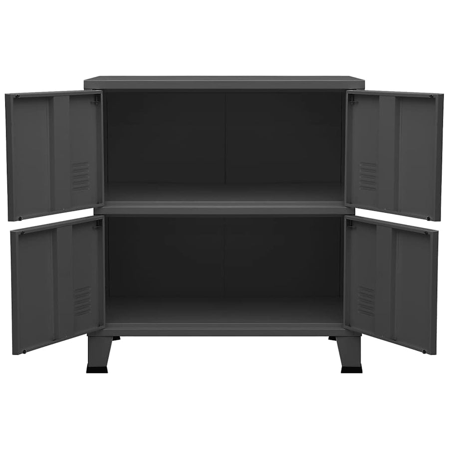 Industrial Storage Chest Anthracite 75x40x80 cm Steel