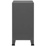 Industrial Storage Chest Anthracite 75x40x80 cm Steel - Rear View
