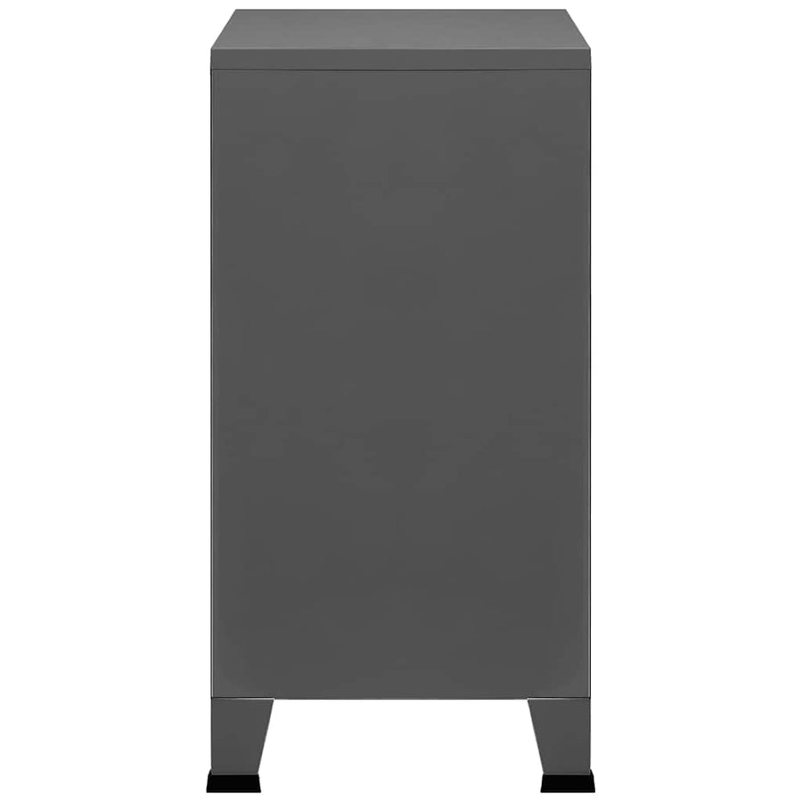 Industrial Storage Chest Anthracite 75x40x80 cm Steel