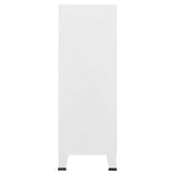 Industrial Storage Chest White 75x40x115 cm Metal