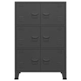 Industrial Storage Chest Anthracite 75x40x115 cm Metal
