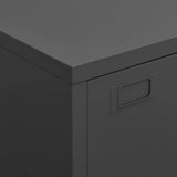 Industrial Storage Chest Anthracite 75x40x115 cm Metal