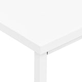 Industrial Desk with Drawers White 105x52x75 cm Steel - Close-Up Angle