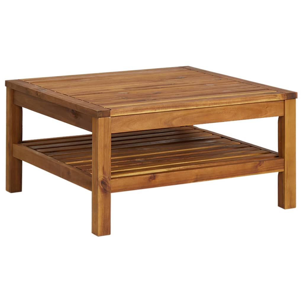 4 Piece Garden Lounge Set with Cushion Solid Acacia Wood