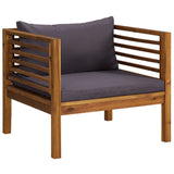 12 Piece Garden Lounge Set with Cushion Solid Acacia Wood - Extra Image