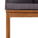 3 Piece Garden Lounge Set with Cushion Solid Acacia Wood - Top-Down View