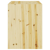 Bedside Cabinets 2 pcs 40x30.5x40 cm Solid firwood - Rear View