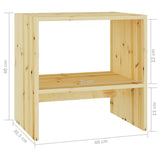 Bedside Cabinets 2 pcs 40x30.5x40 cm Solid firwood - Low Angle