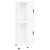 Locker Cabinet White 38x45x180 cm Steel