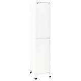 Locker Cabinet White 38x45x180 cm Steel