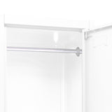 Locker Cabinet White 38x45x180 cm Steel - Rear View