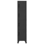 Locker Cabinet Anthracite 38x45x180 cm Steel